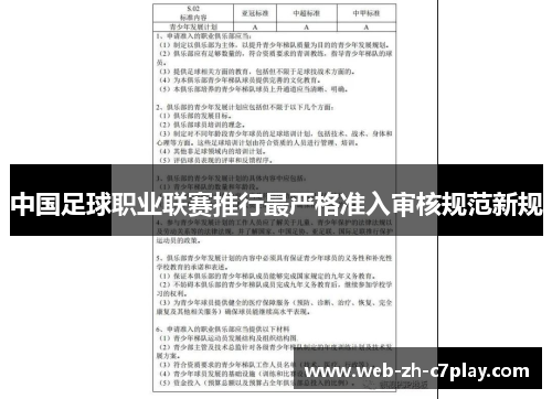 中国足球职业联赛推行最严格准入审核规范新规 中国足球职业联赛推行最严格准入审核规范新规